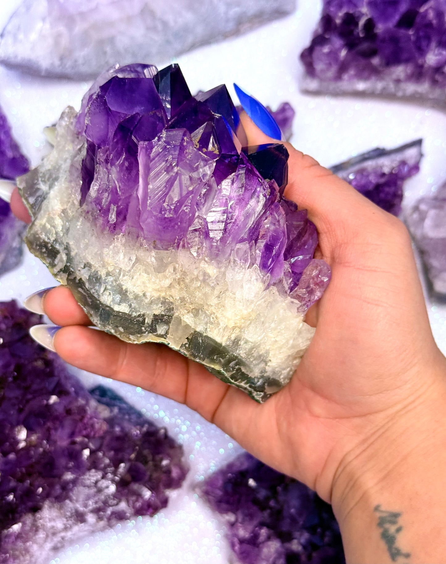 Amethyst Purple Cluster ‘Amelia’ 488g