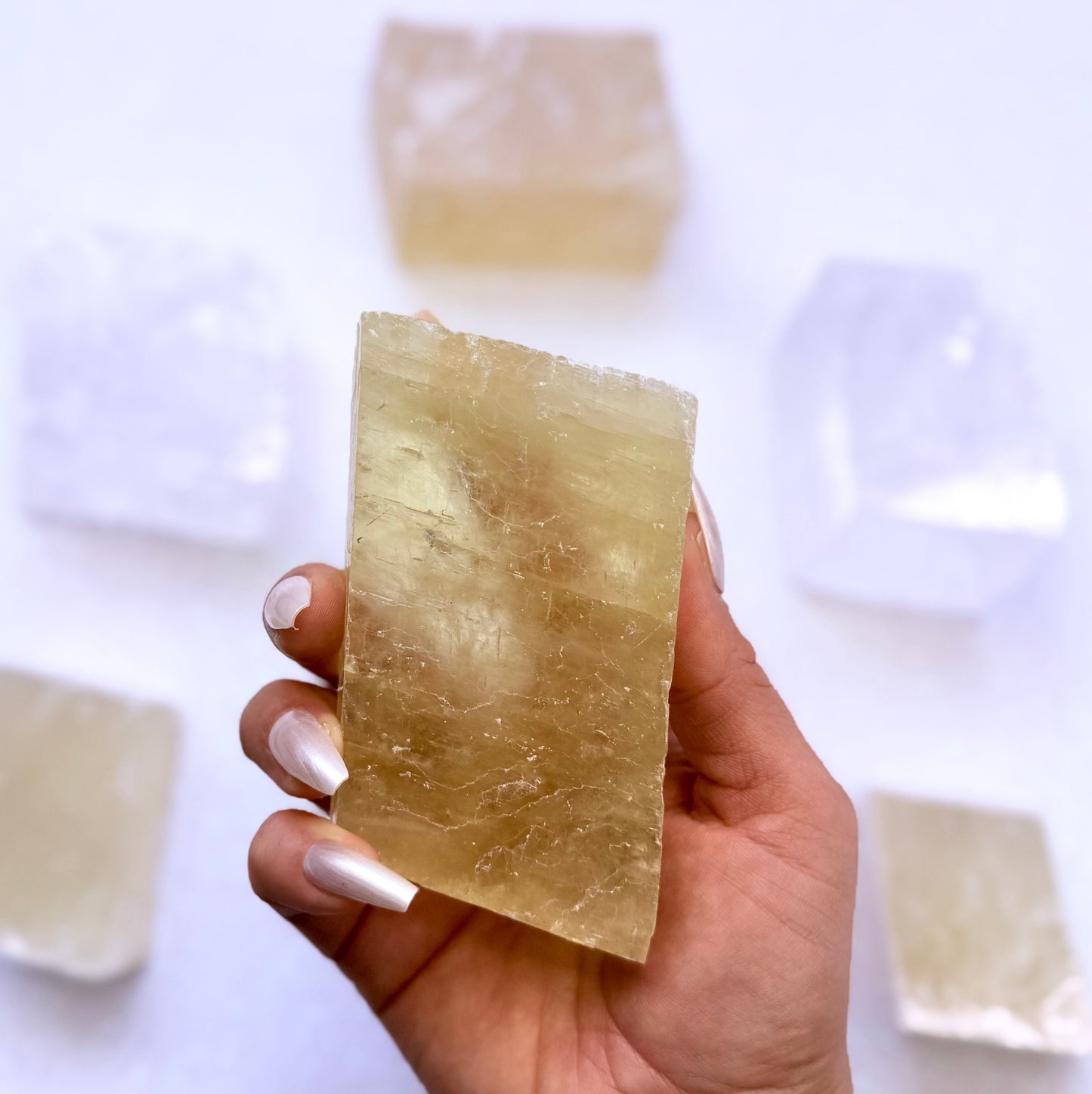 Orange Iceland Spar Honey Optical Calcite 277g #3