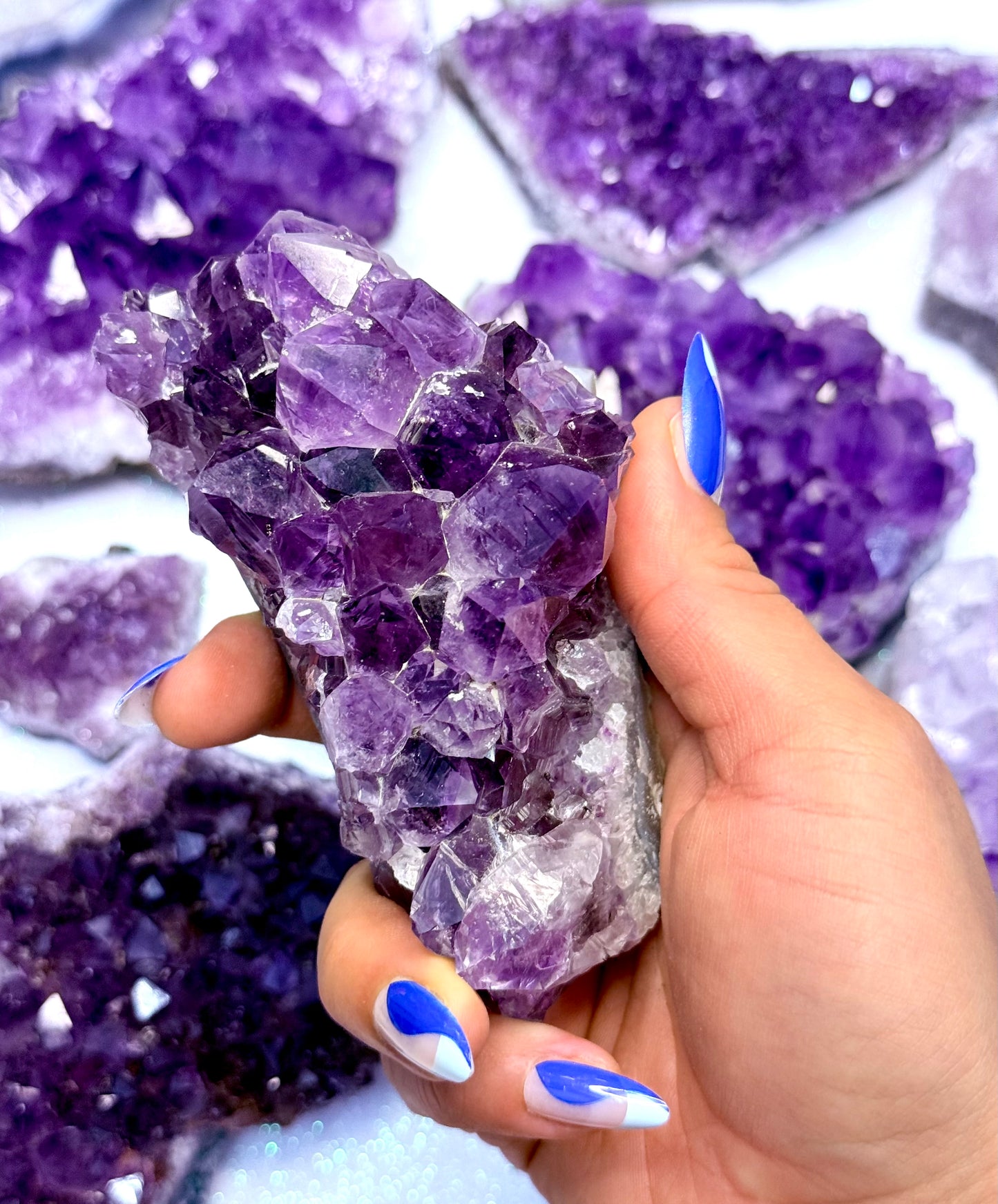 Deep Purple Amethyst Cluster From Brazil ‘Abigail’ 392g