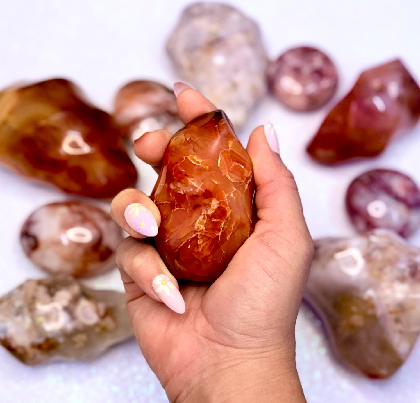 Carnelian Flame Freeform Tower ‘Camila’ 203g