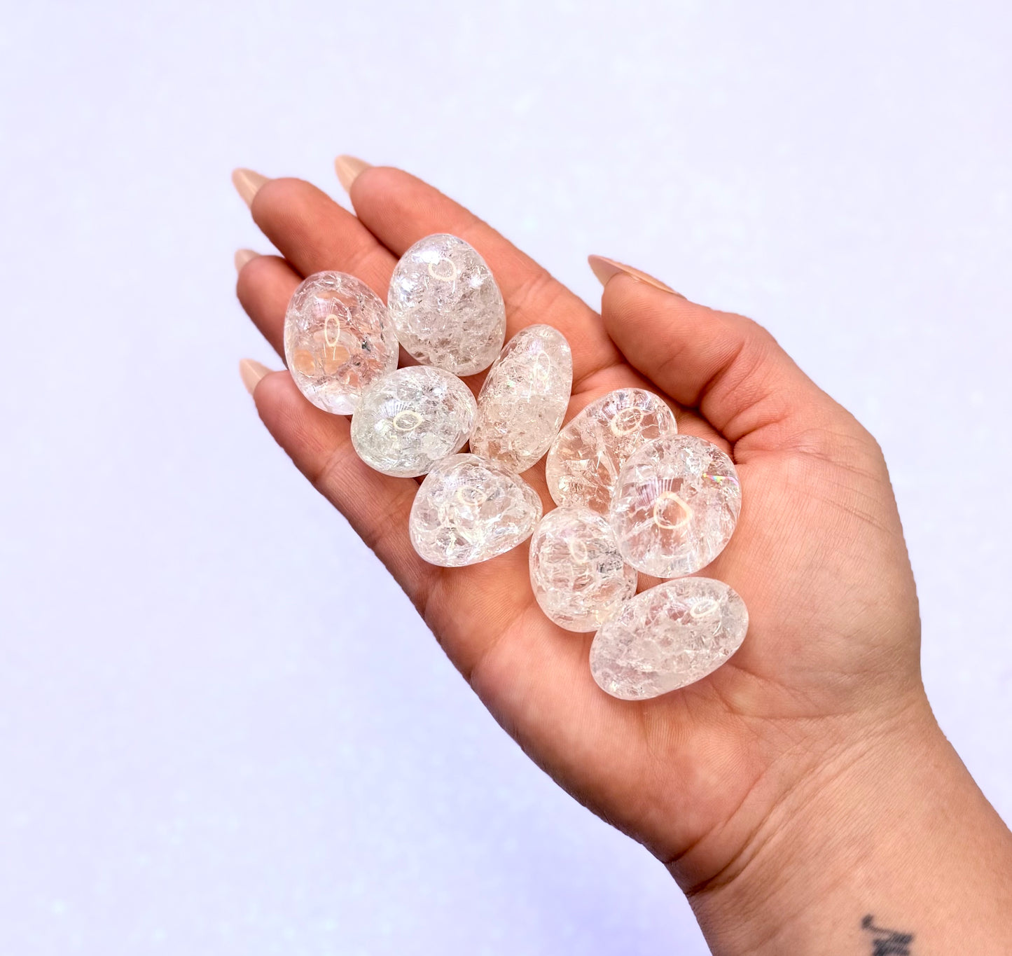 Crackle Quartz Tumble Stone Large