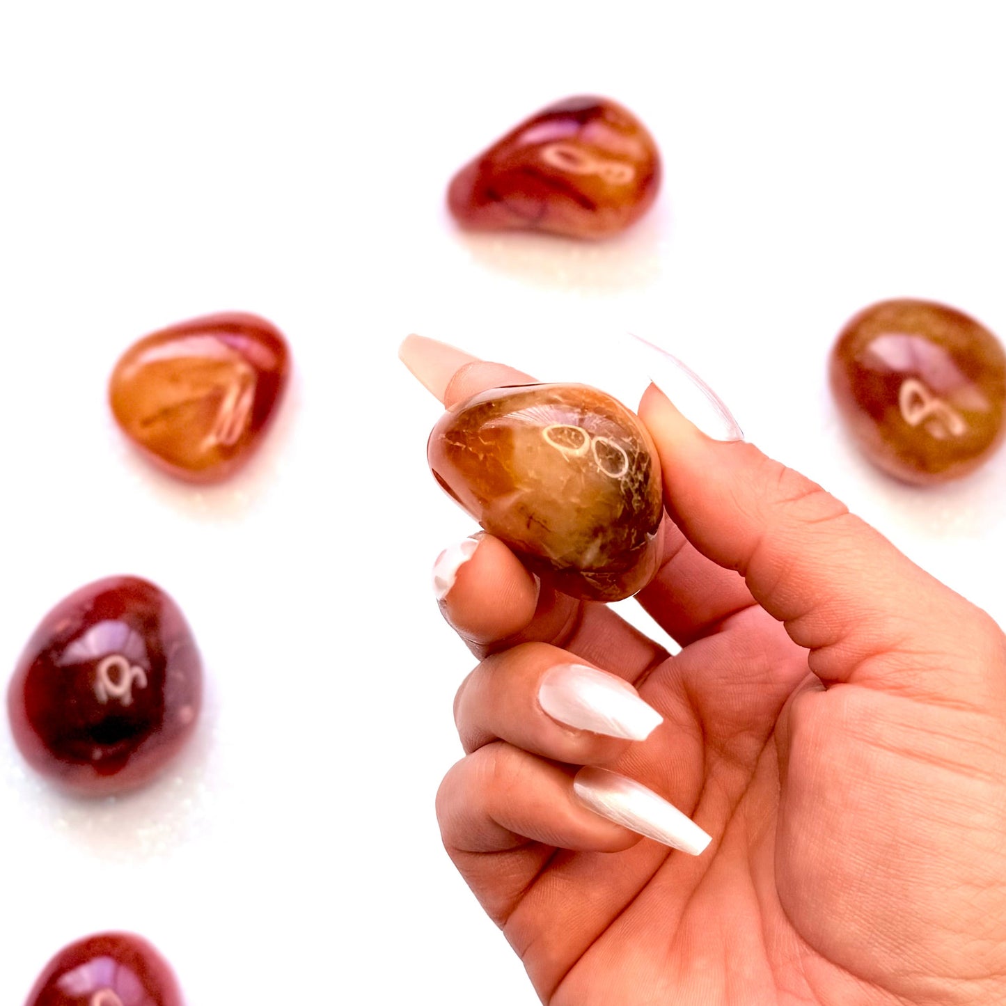 Carnelian Palm Stone #6 51g