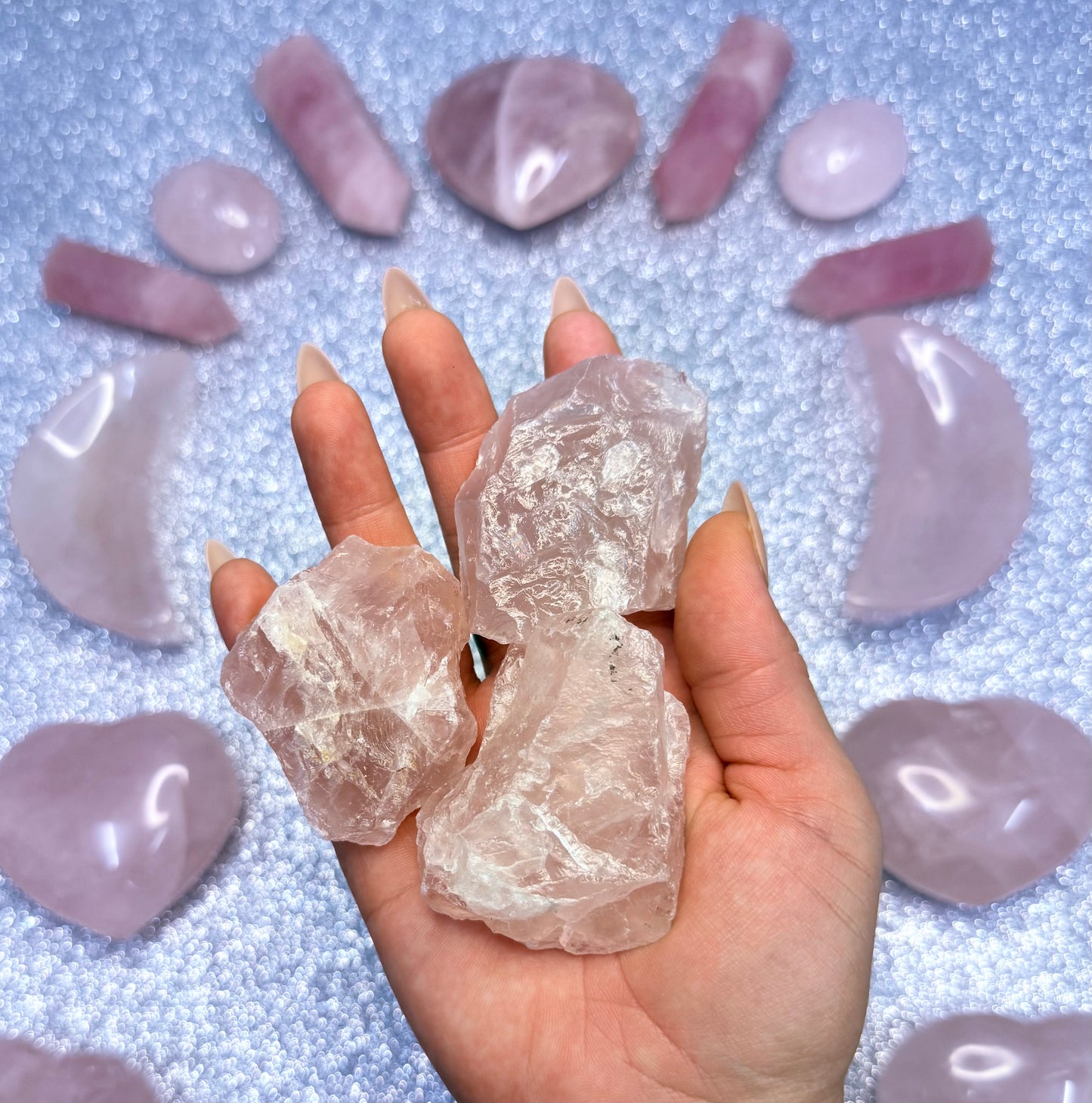 Rose Quartz Raw Chunk - Large