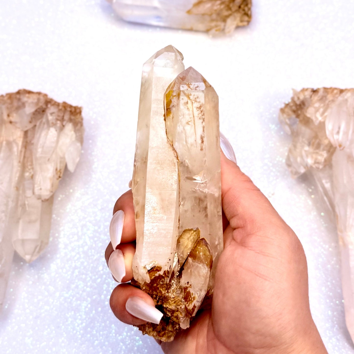 Himalayan Cathedral Clear Golden Quartz Cluster “Harley” 257g
