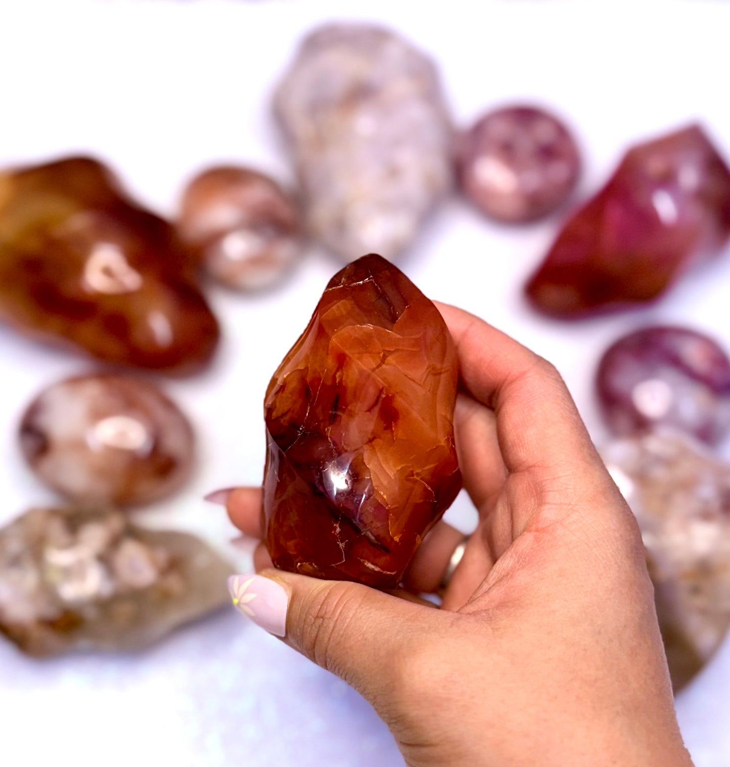 Carnelian Flame Freeform Tower ‘Camila’ 203g