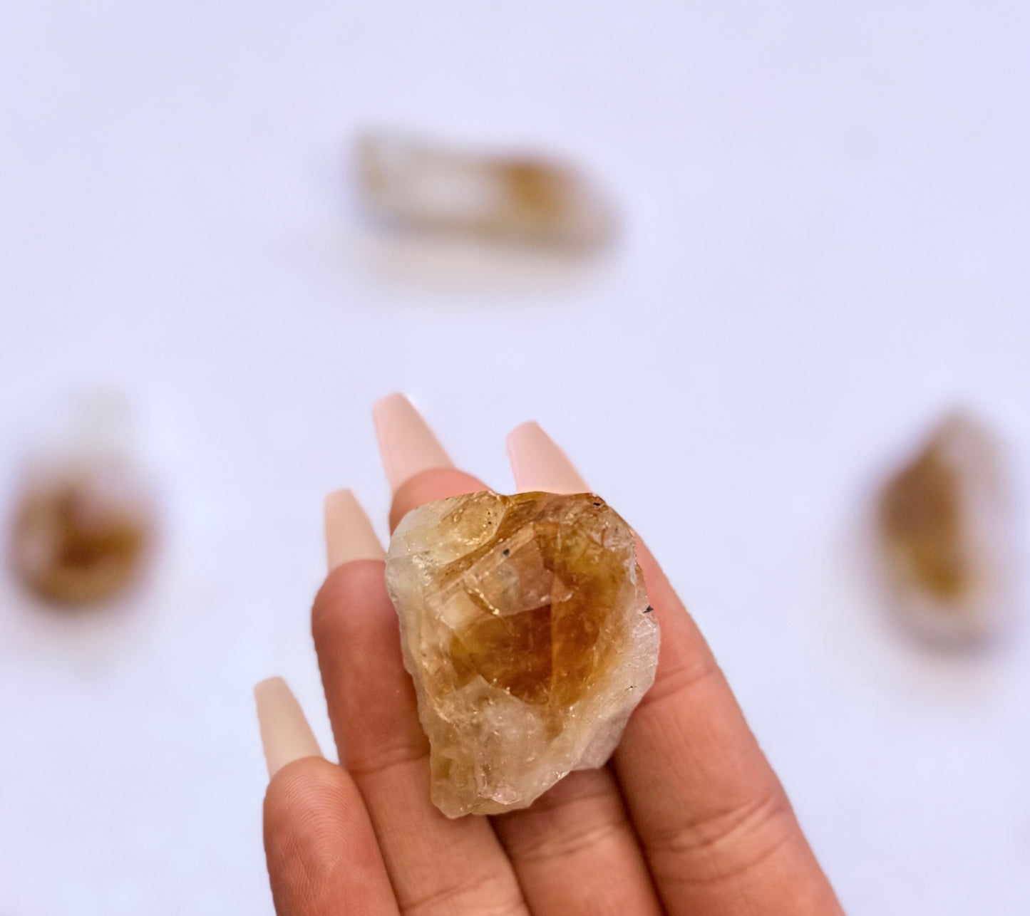 Citrine Raw Teeth Point Crystal Heat Treated 30g #5