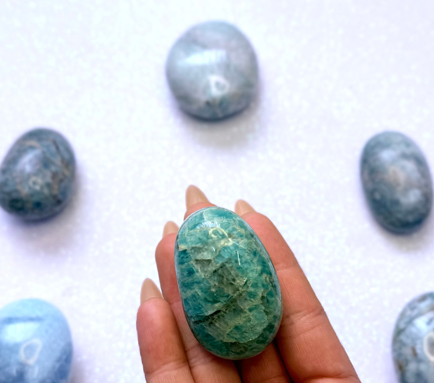 Amazonite Palm Stone #10 70g