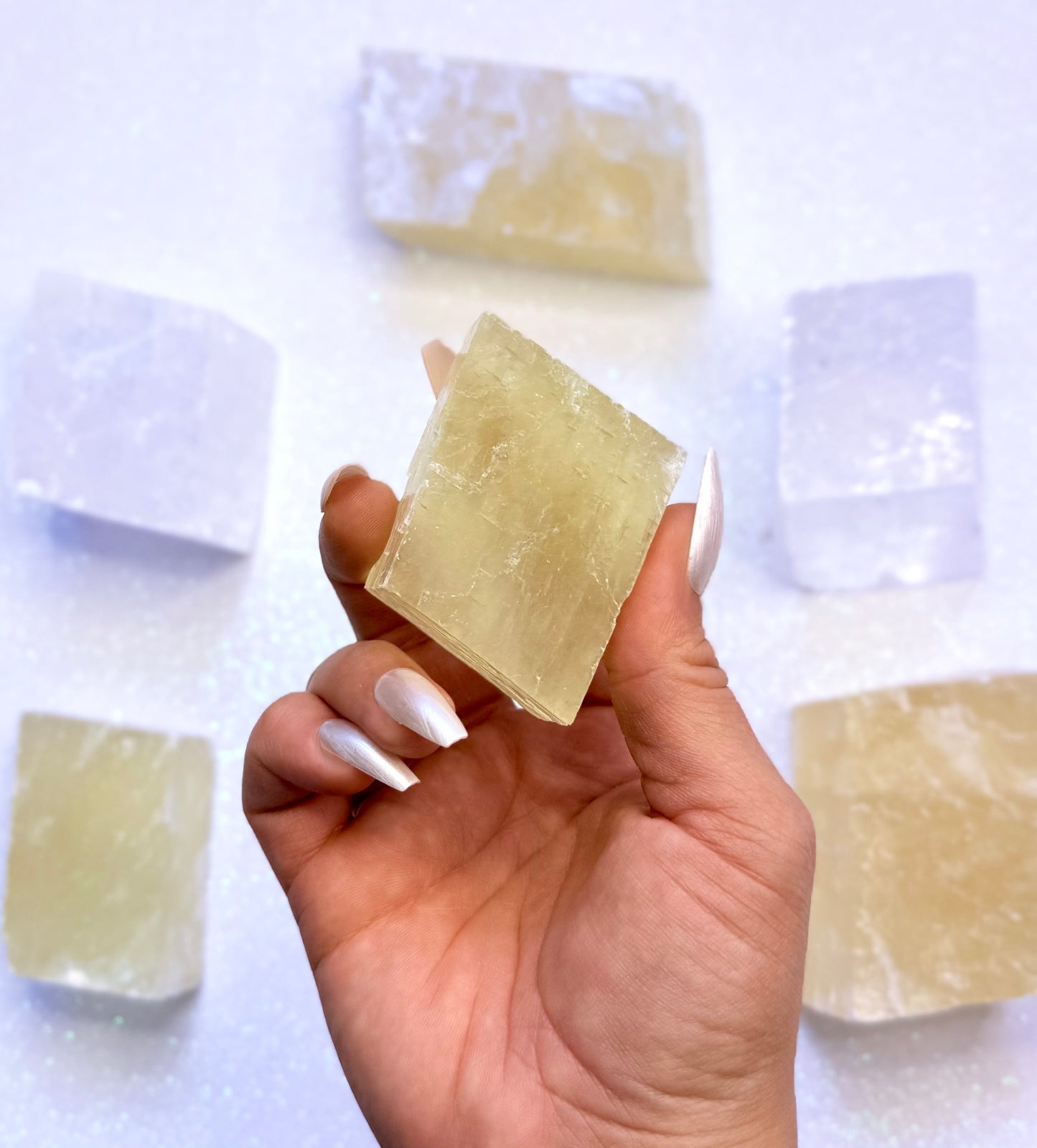 Orange Iceland Spar Honey Optical Calcite 125g #2