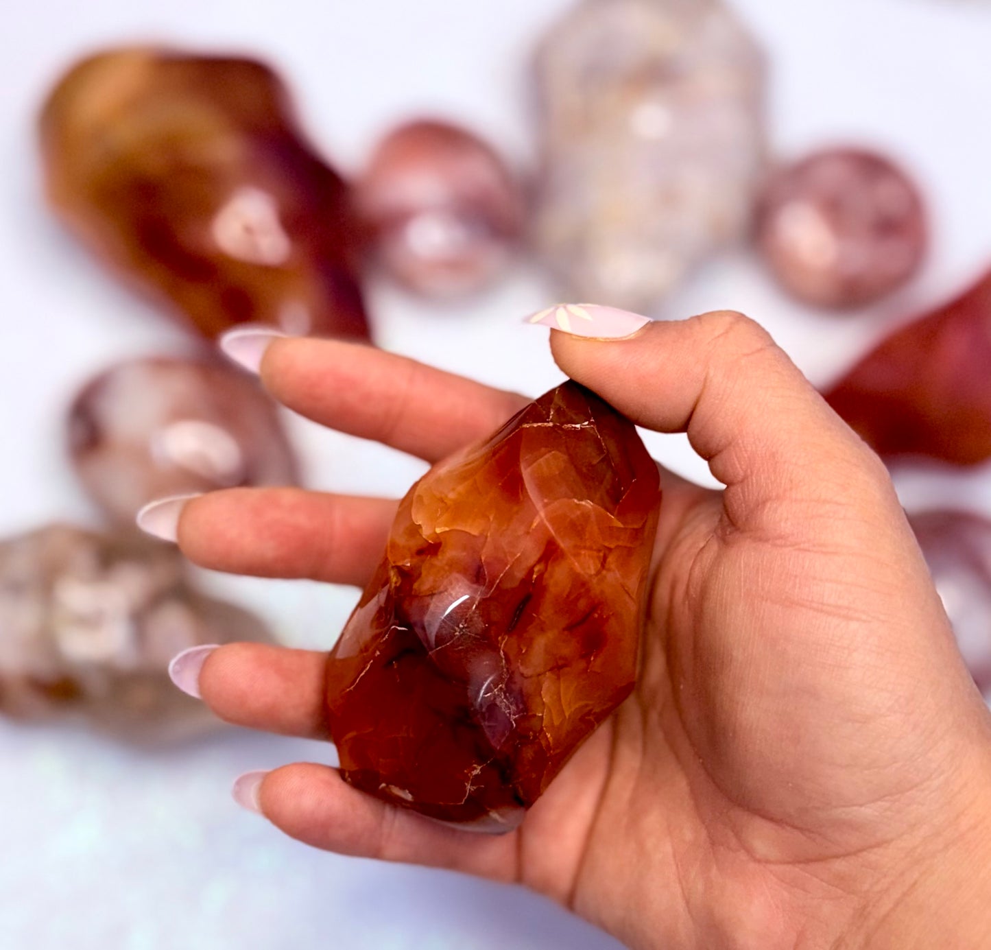 Carnelian Flame Freeform Tower ‘Camila’ 203g