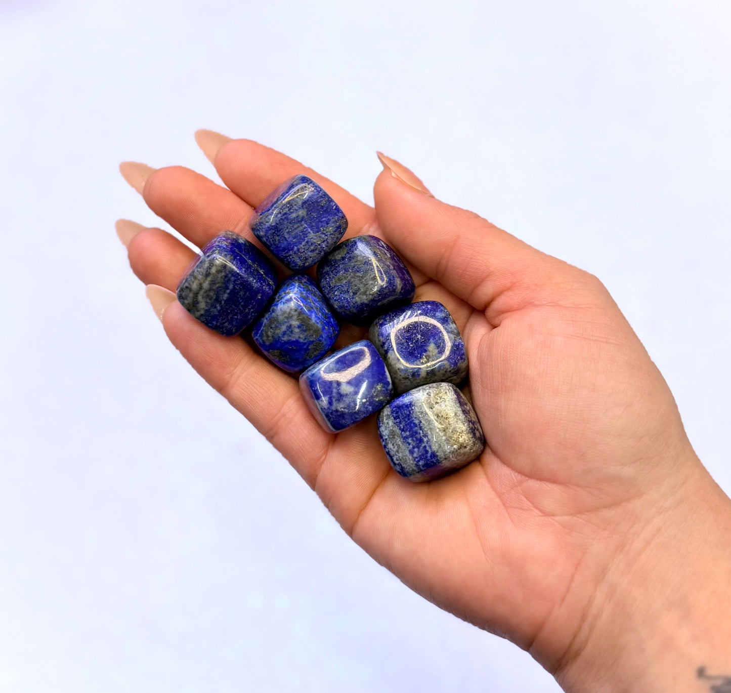 Lapis Lazuli Cube Tumble Stone Medium