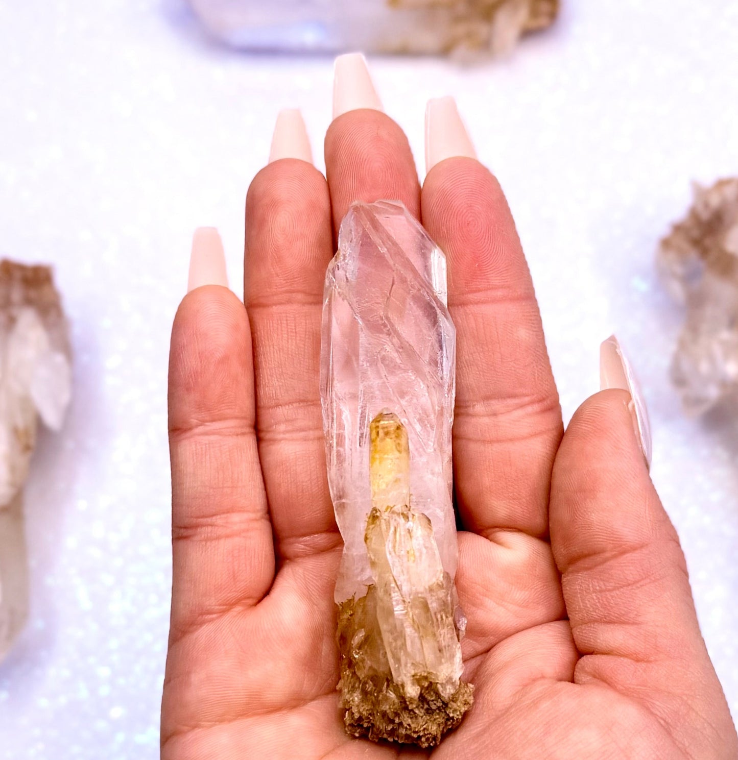 Himalayan Cathedral Clear Quartz Cluster “Halo” 40g