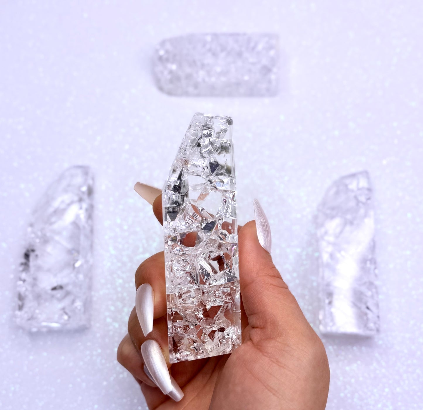 Crackle Quartz Freeform Tower 155g #2