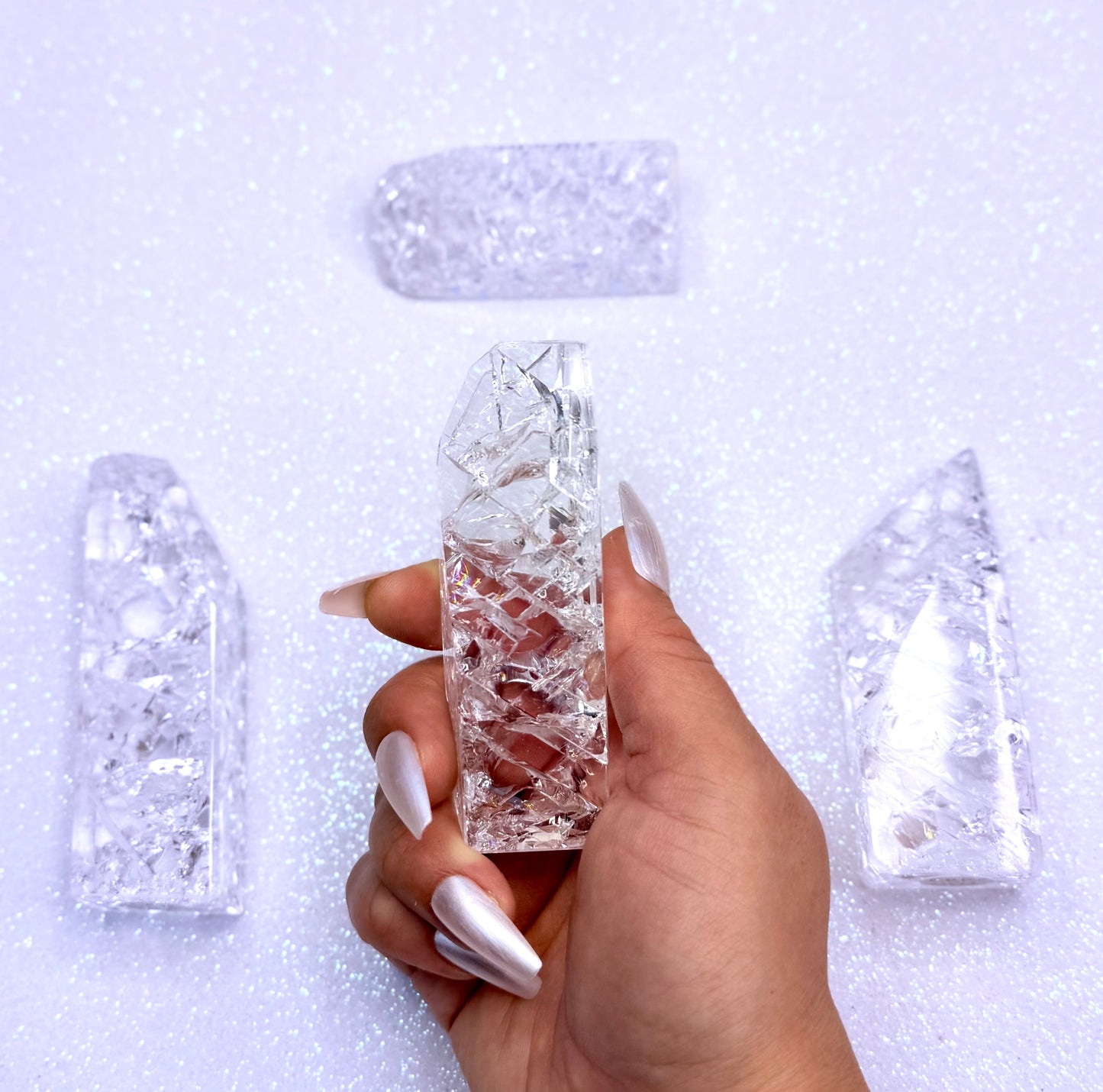 Crackle Quartz Freeform Tower 118g #6