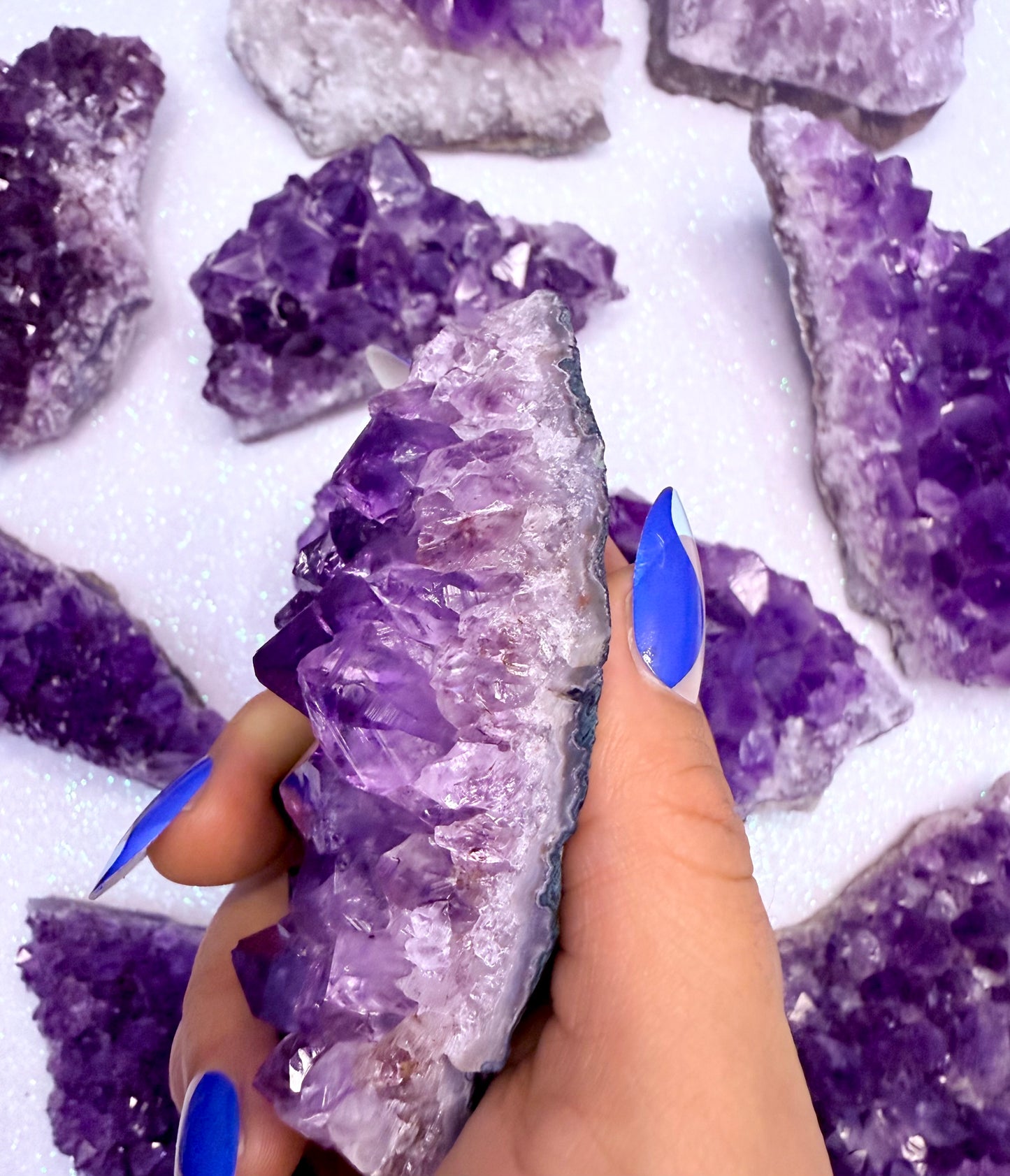 Deep Purple Amethyst Cluster from Brazil 'Athena' 175g