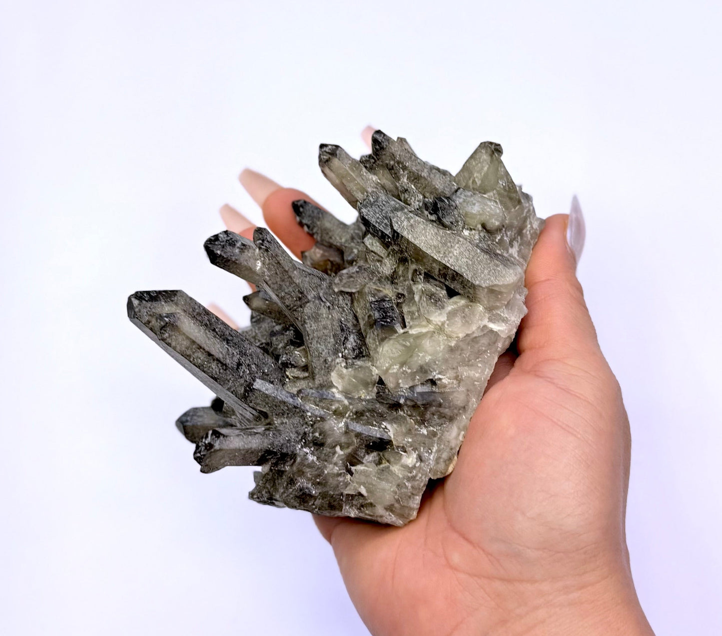 Smoky Quartz Irradiated Cluster 'Shiloh' 418g