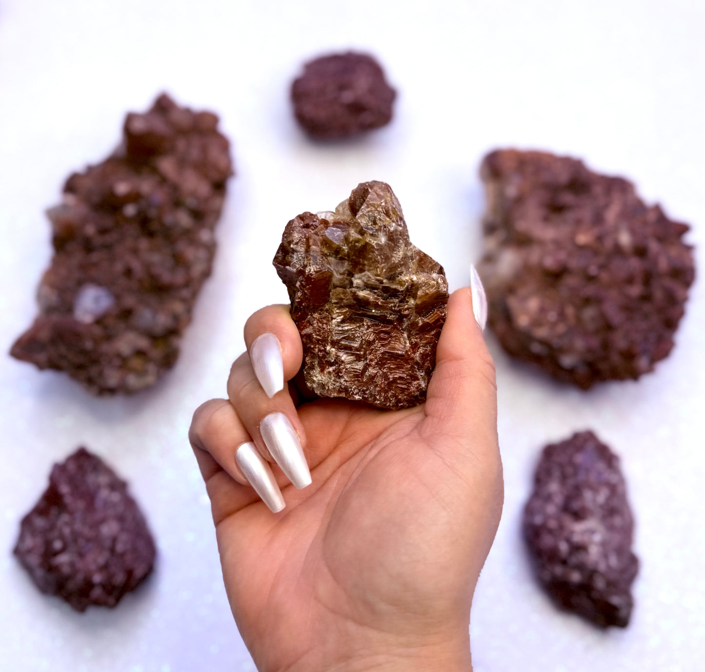 Red Calcite Raw From Mexico 109g #7