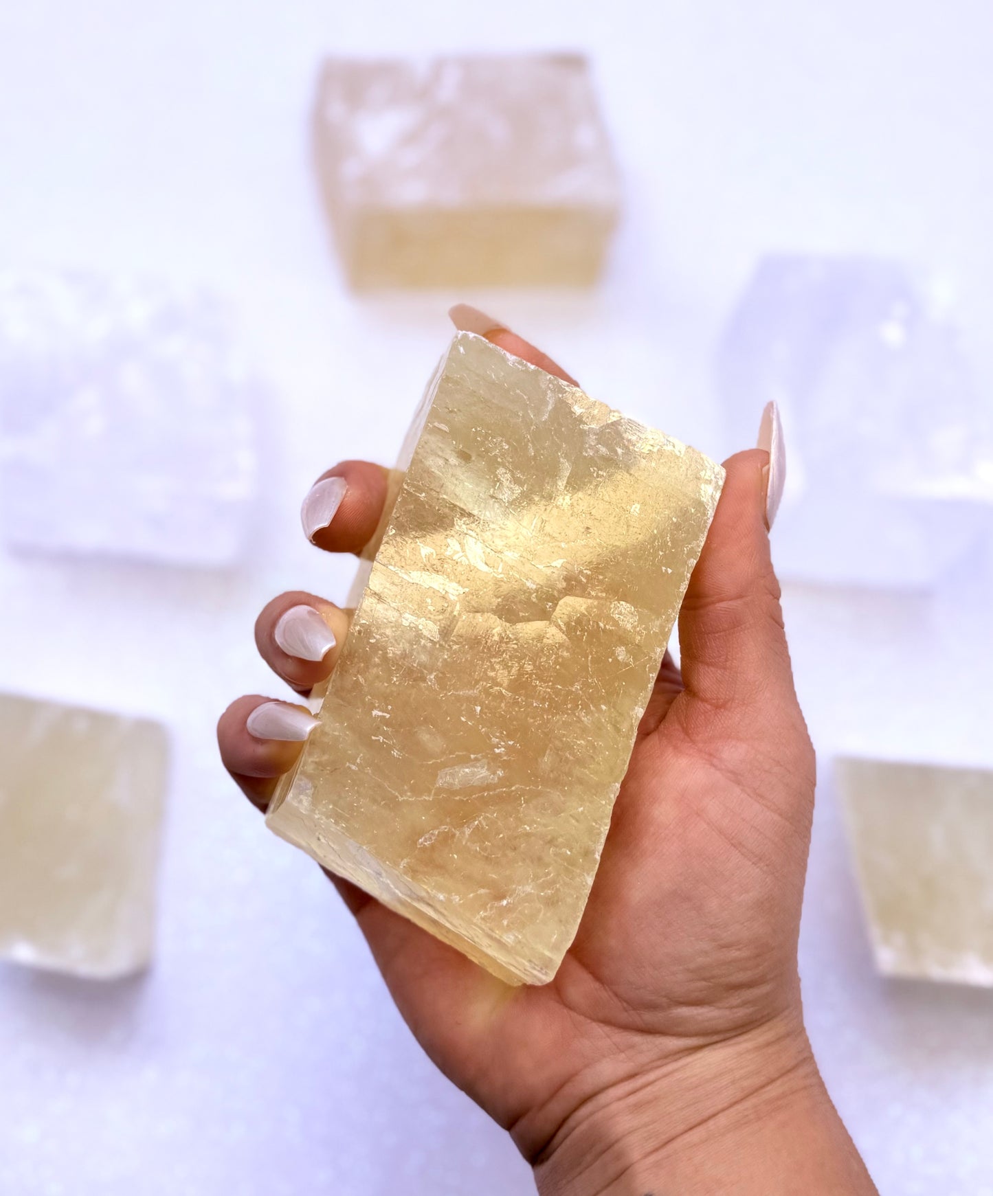 Orange Iceland Spar Honey Optical Calcite 277g #3