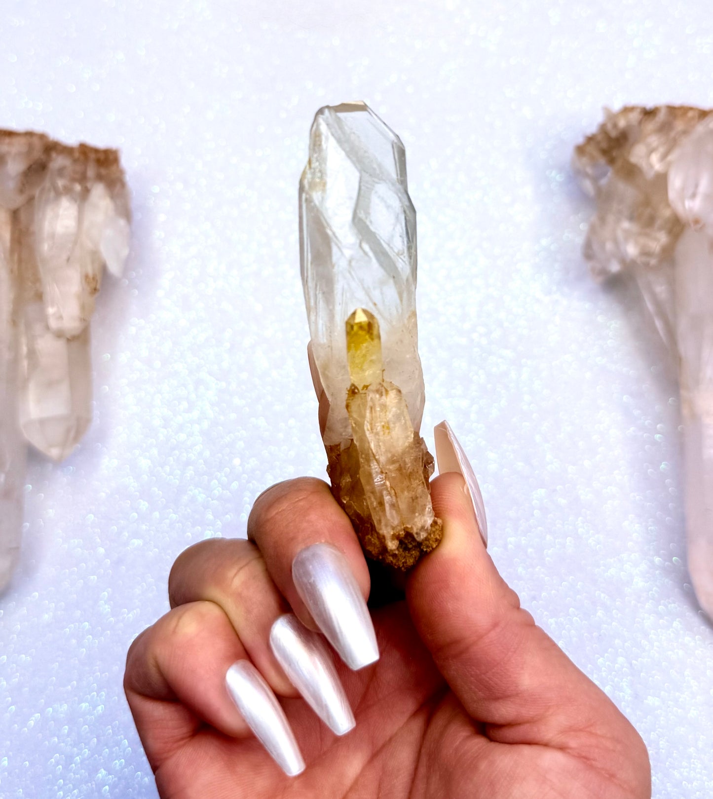 Himalayan Cathedral Clear Quartz Cluster “Halo” 40g