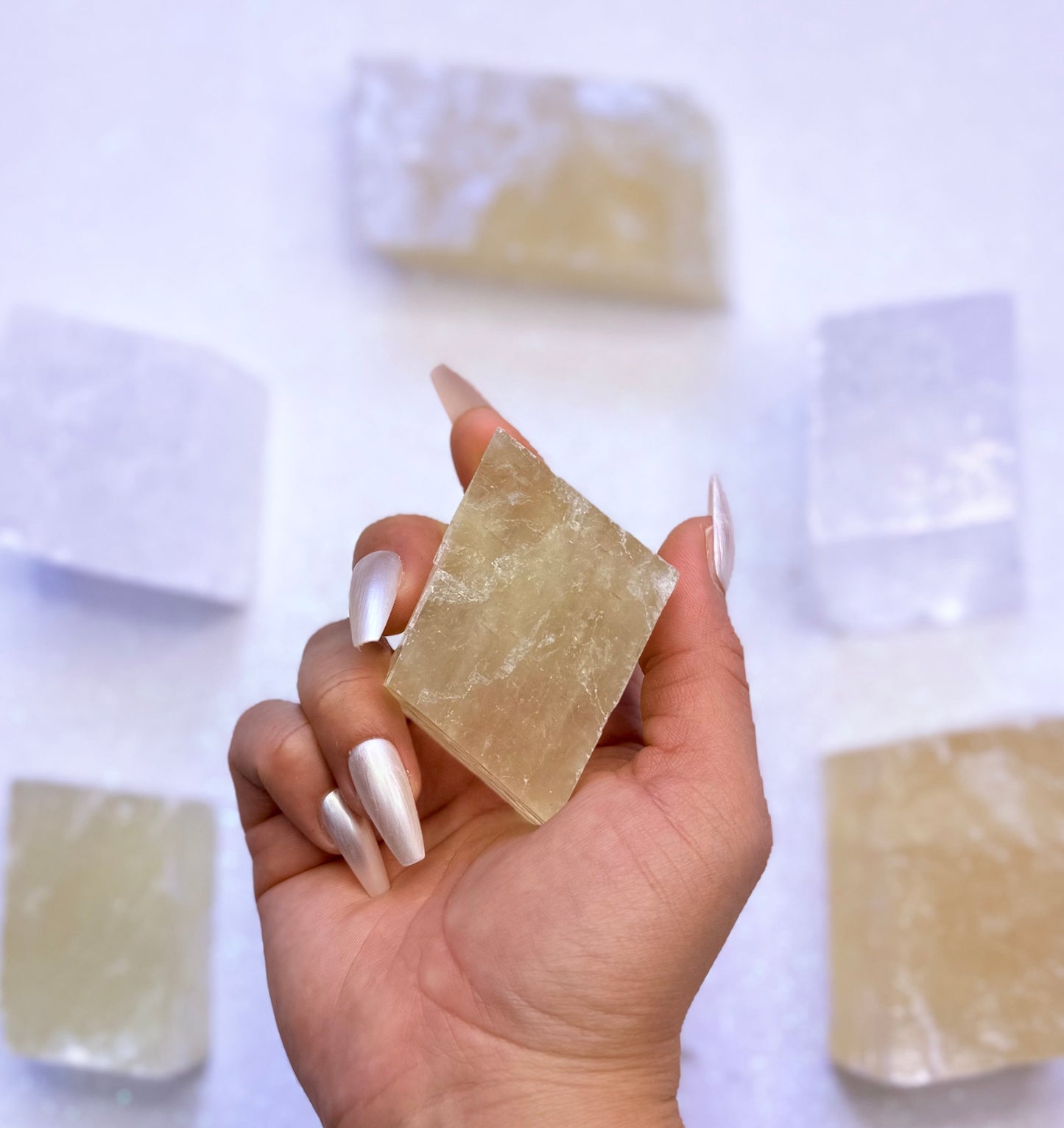 Orange Iceland Spar Honey Optical Calcite 125g #2