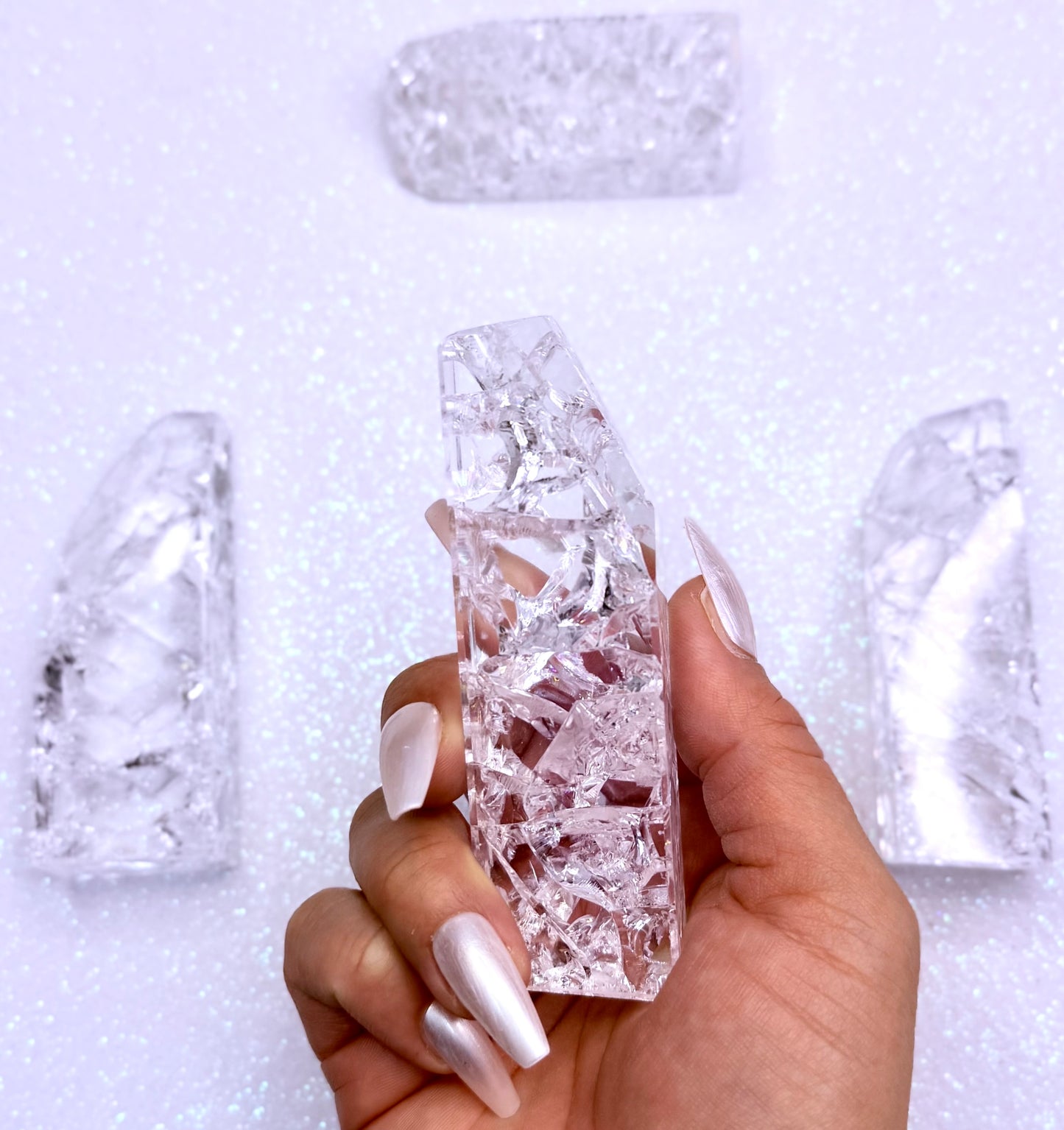 Crackle Quartz Freeform Tower 155g #2