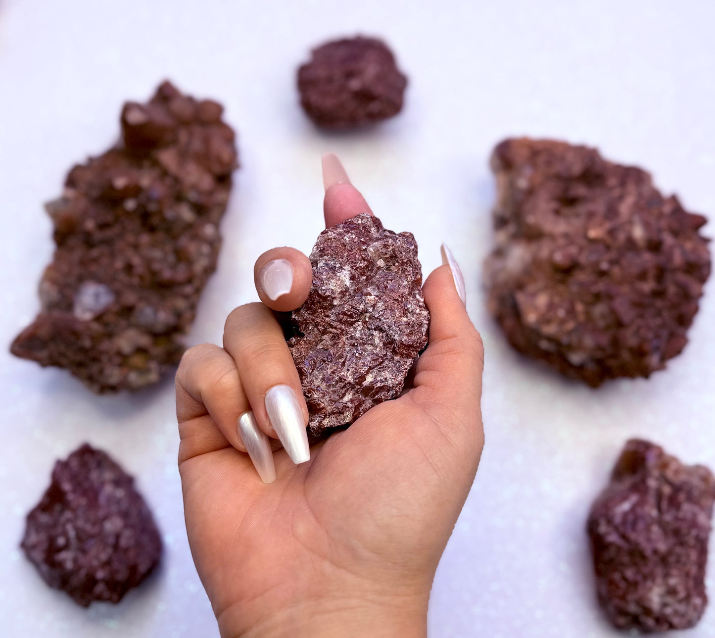 Red Calcite Raw From Mexico 82g #5