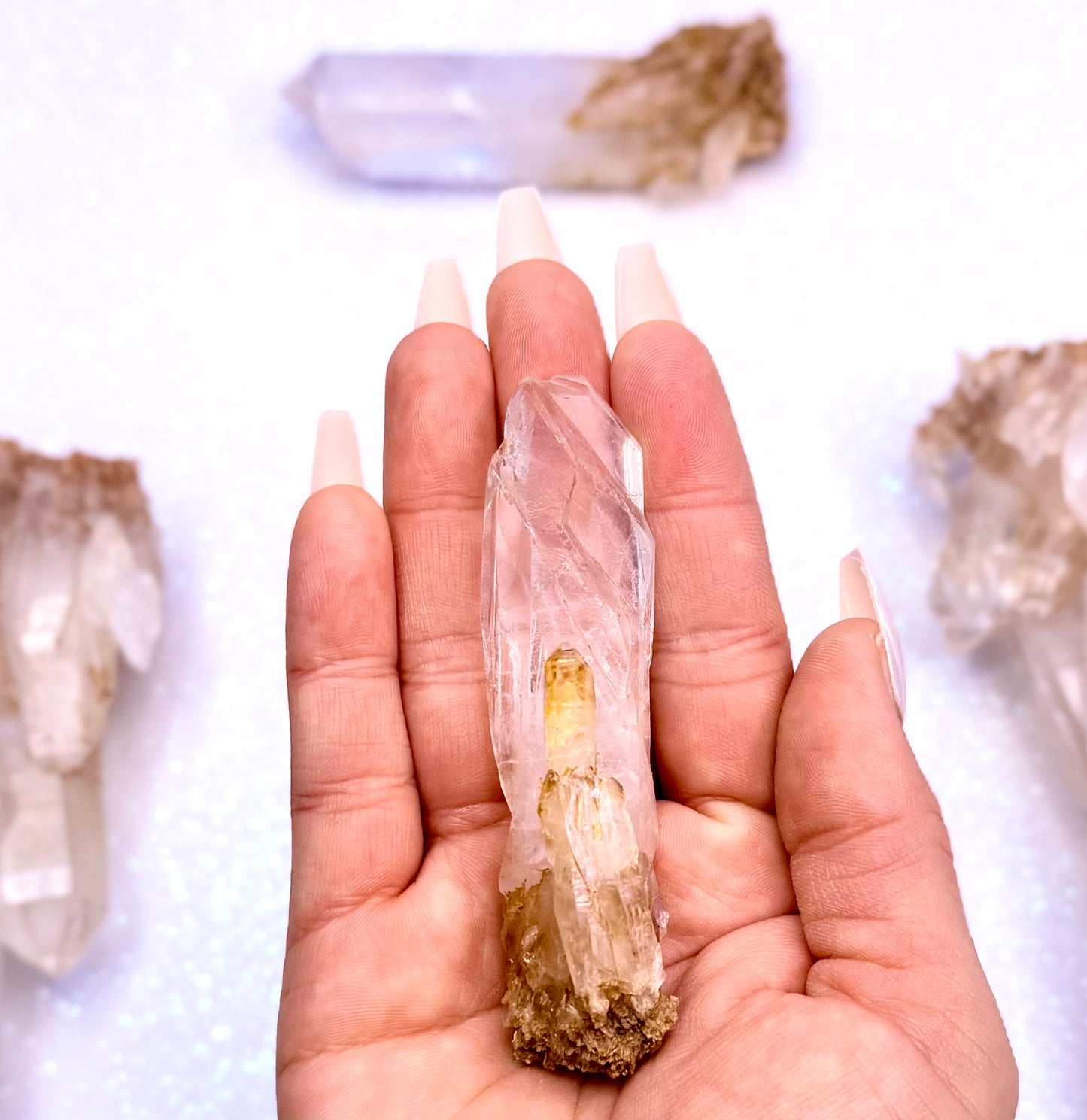Himalayan Cathedral Clear Quartz Cluster “Halo” 40g