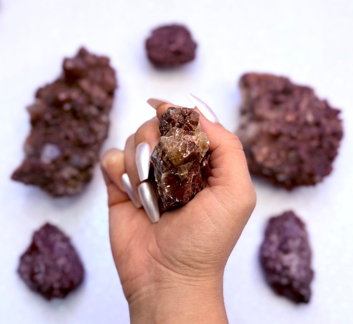 Red Calcite Raw From Mexico 109g #7