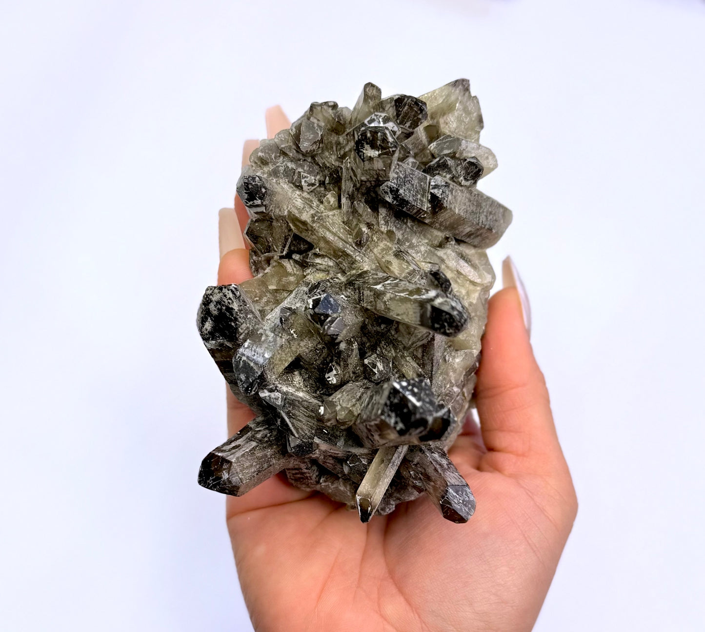 Smoky Quartz Irradiated Cluster 'Shiloh' 418g
