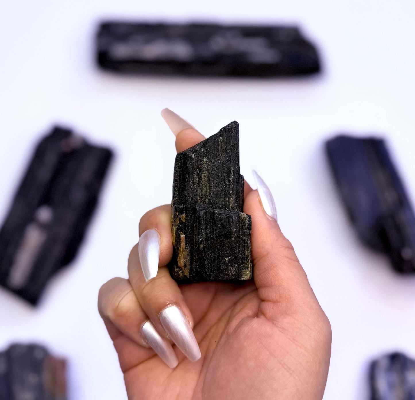 Black Tourmaline with Mica Raw 94g #11