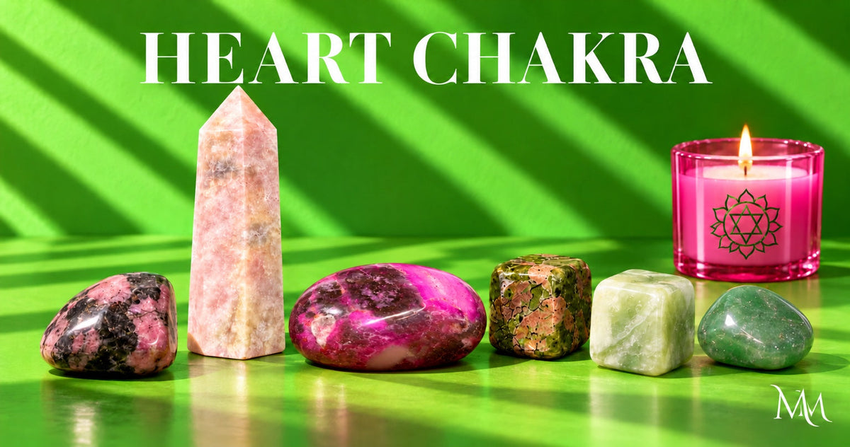 Heart Chakra crystal collection