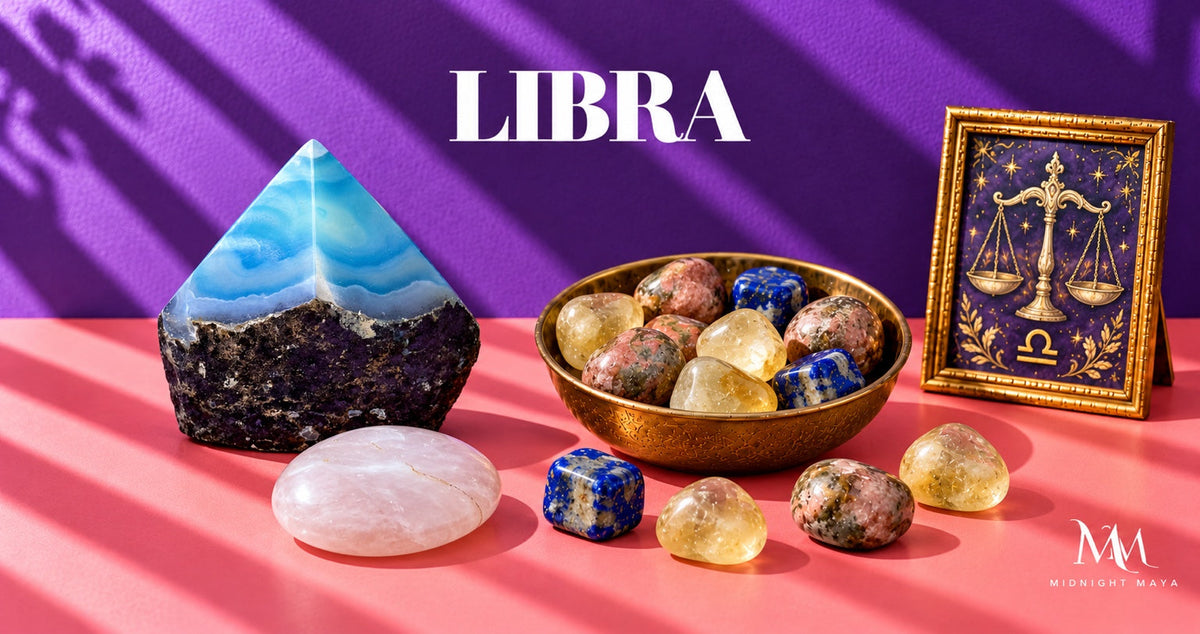 Midnight Maya Libra crystal collection
