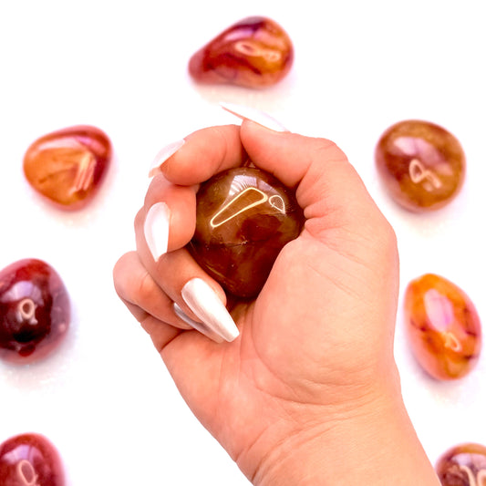 Carnelian Palm Stone #3 47g