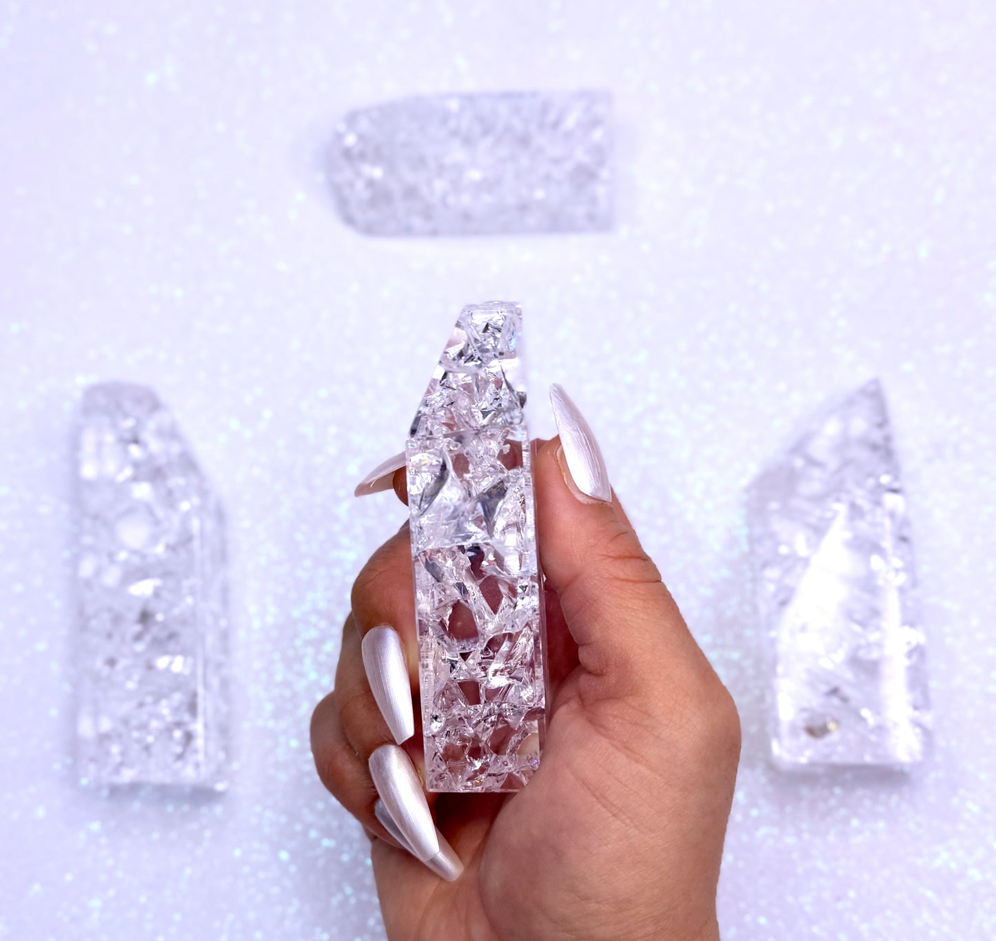 Crackle Quartz Freeform Tower 135g #5