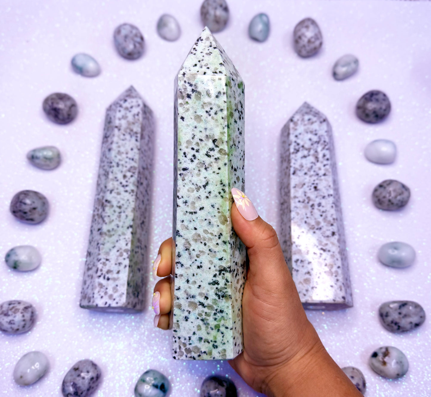 Kiwi Jasper Point Generator Crystal Tower 'Kenya' 0.767kg