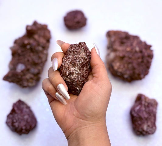Red Calcite Raw From Mexico 82g #5