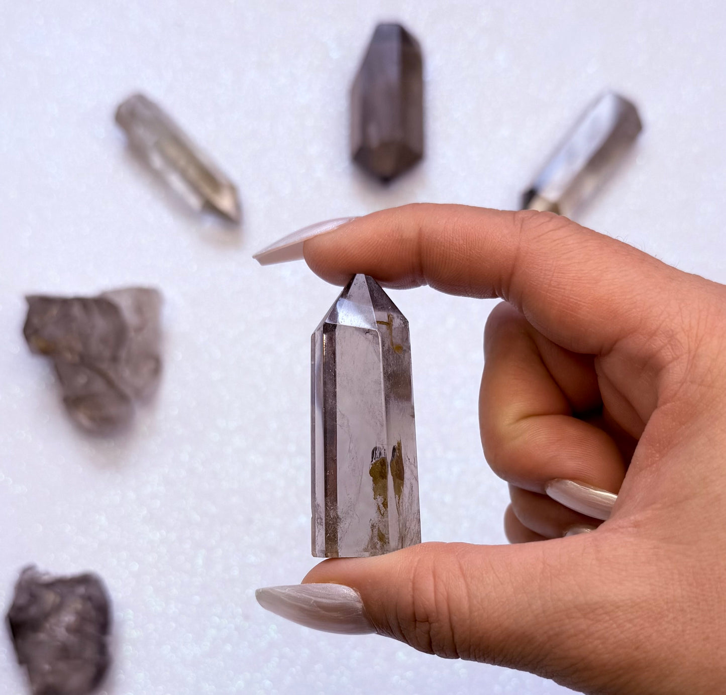 Smoky Quartz Point Generator Tower #1
