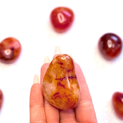 Carnelian Palm Stone #11 72g