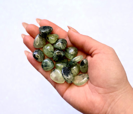 Prehnite Epidote Tumble Stone Small