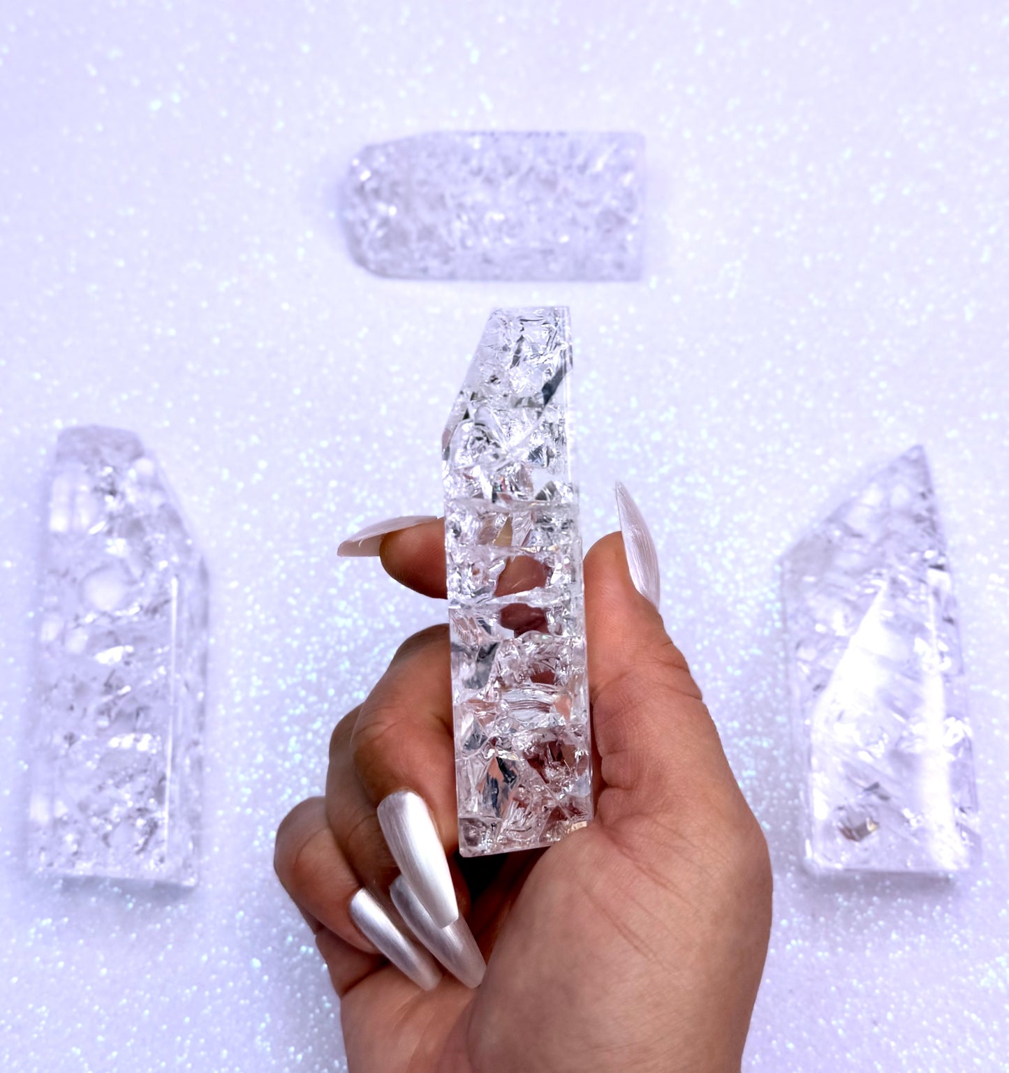 Crackle Quartz Freeform Tower 118g #6
