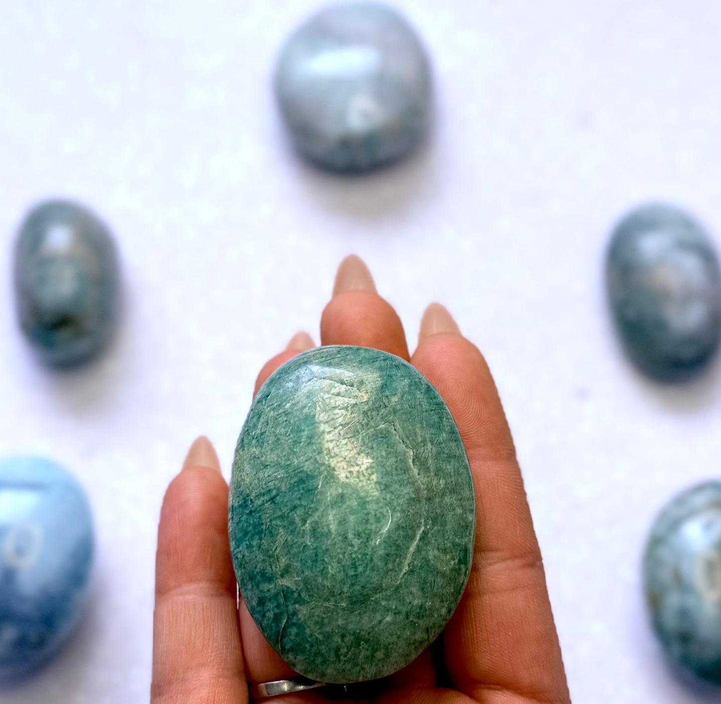 Amazonite Palm Stone #4