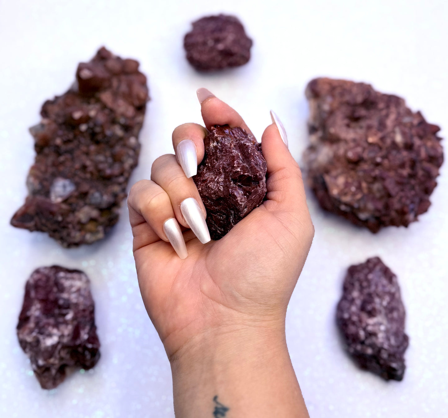 Red Calcite Raw From Mexico 86g #8