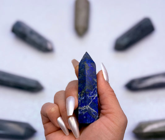 Lapis Lazuli Point Generator Tower 75g #3