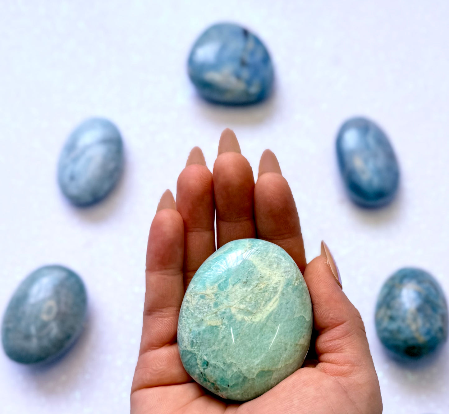 Amazonite Palm Stone #1
