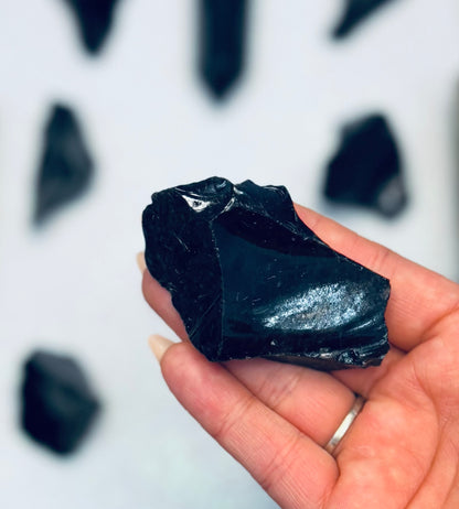 Black Obsidian Natural Raw Chunk #3
