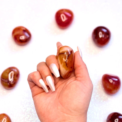 Carnelian Palm Stone #10 61g