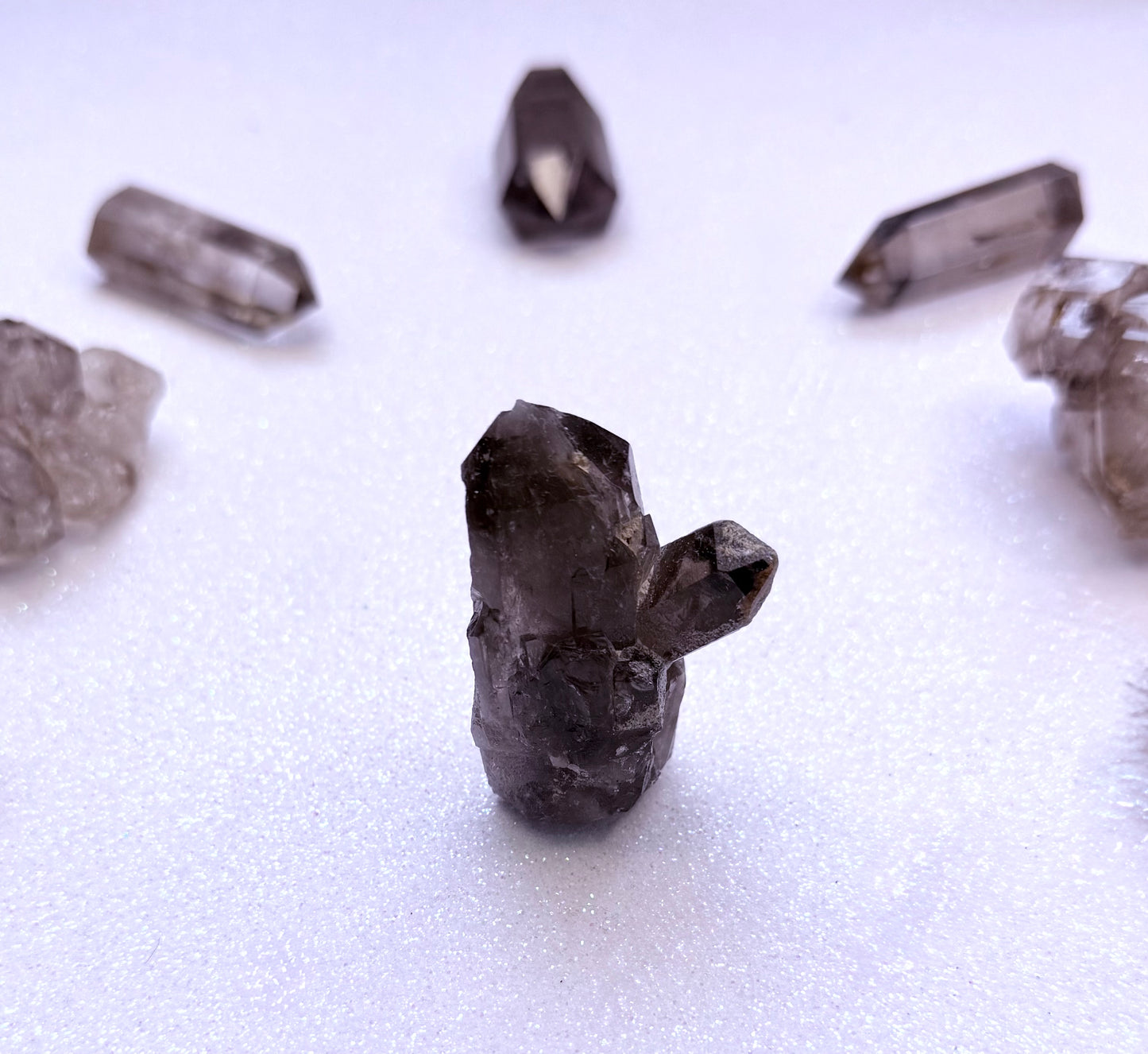 Smoky Quartz Raw Point Generator Tower 54g #1
