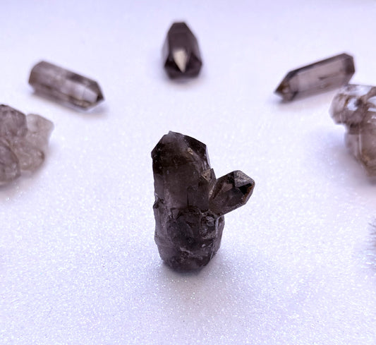 Smoky Quartz Raw Point Generator Tower From Australia 54g #1