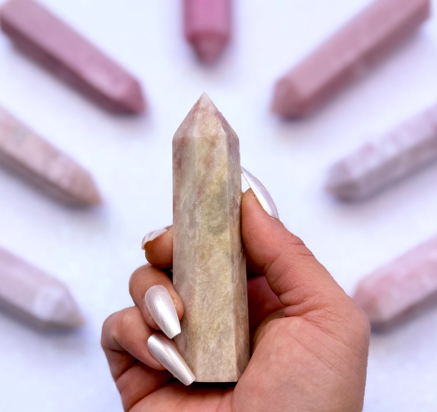 Peruvian Pink Opal Tower 97g #4