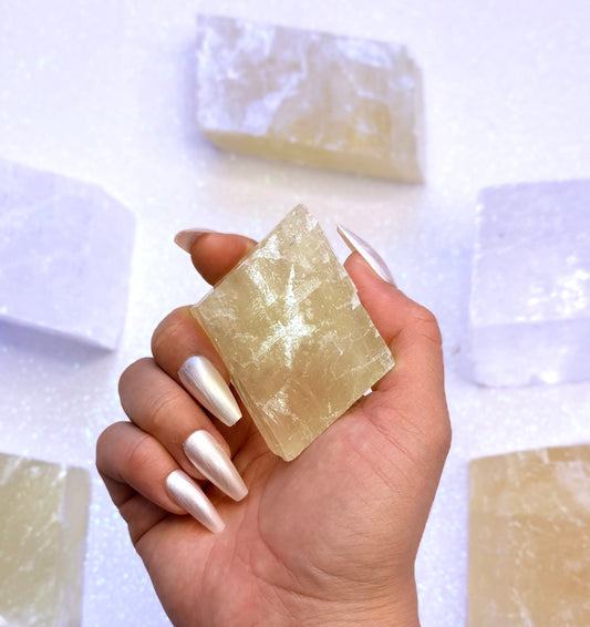 Orange Iceland Spar Honey Optical Calcite 125g #2