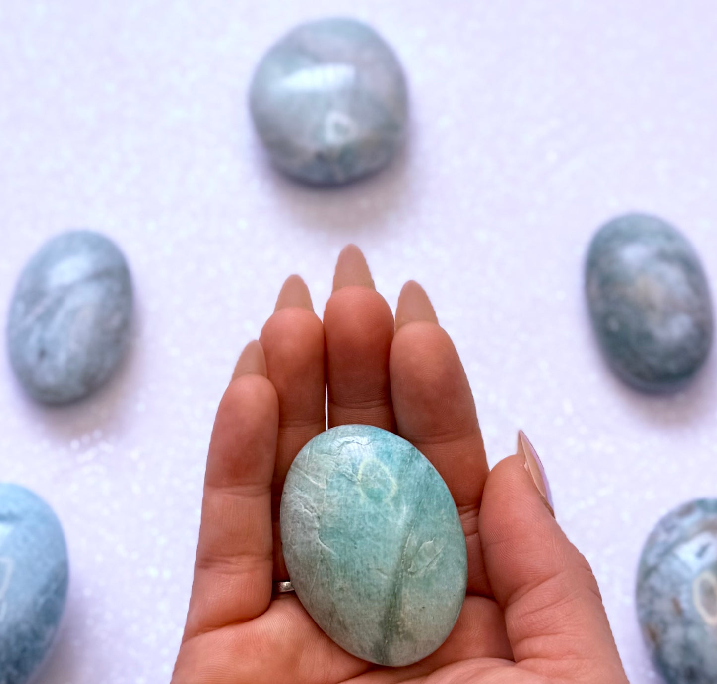Amazonite Palm Stone #6